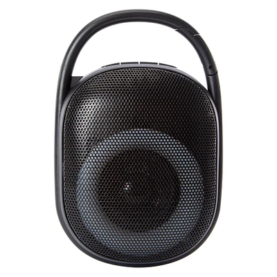 pulse LED portable bluetooth® clip-on speaker