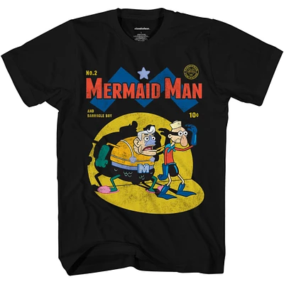 spongebob squarepants™ mermaid man & barnacle boy graphic tee