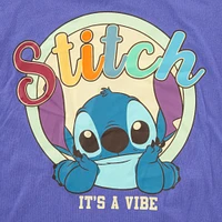 juniors Disney Stitch 'vibe' graphic tee