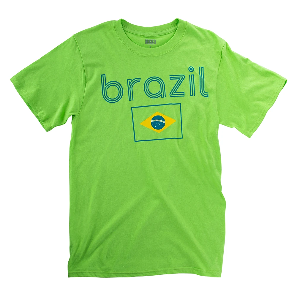 brazil flag graphic tee