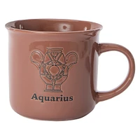 embossed ceramic zodiac mug