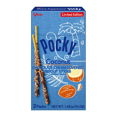 pocky® limited edition coconut biscuit sticks 2-pack