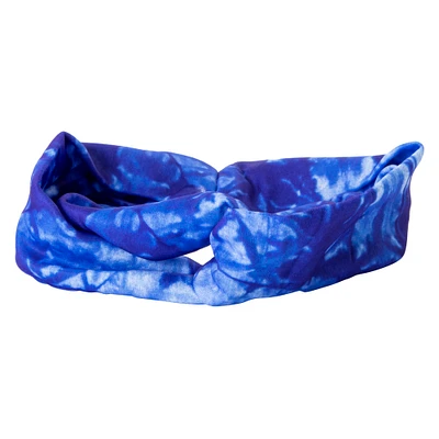 wide knot tie-dye hair wrap