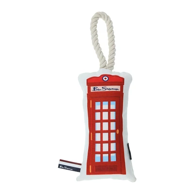 ben sherman® canvas phone booth dog toy 14in