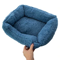 sherpa cuddler pet bed 21in x 16in