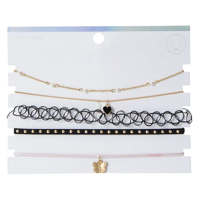 tattoo choker necklace 5-pack