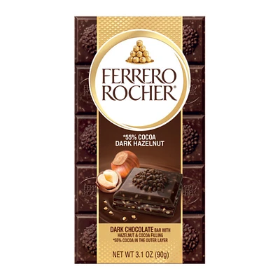 ferrero rocher® dark hazelnut chocolate bar 3.1oz