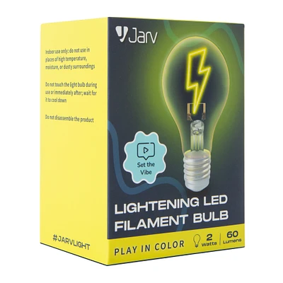 LED bulb with shaped filament