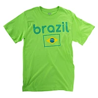 brazil flag graphic tee