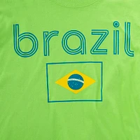 brazil flag graphic tee