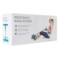 resistance band rower