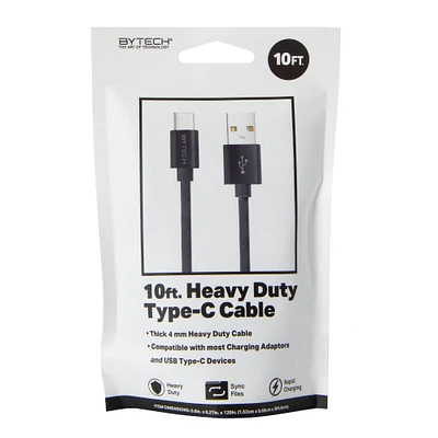 10ft heavy duty USB-C charging cable