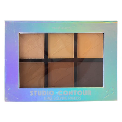 studio contour face sculpting makeup palette 6-piece