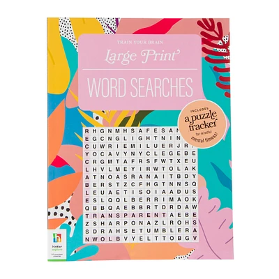 train your brain large print word searches