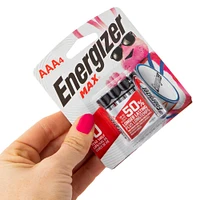 energizer max® AAA batteries 4-pack