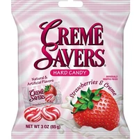 creme savers® strawberries & creme hard candy 3oz