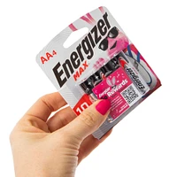 energizer max® AA batteries 4-pack