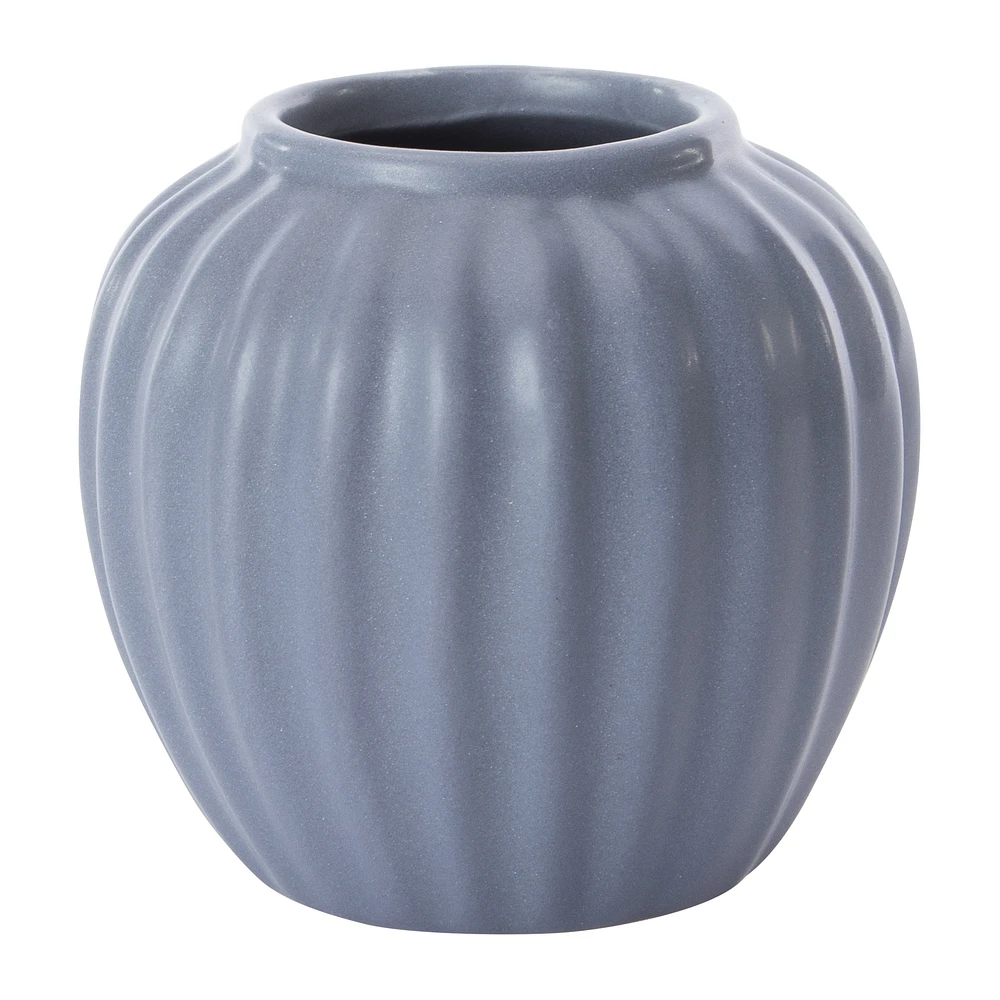 short ceramic vase 3.5in