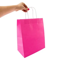 large neon kraft gift bags 5-pack 12.75in x 10.45in