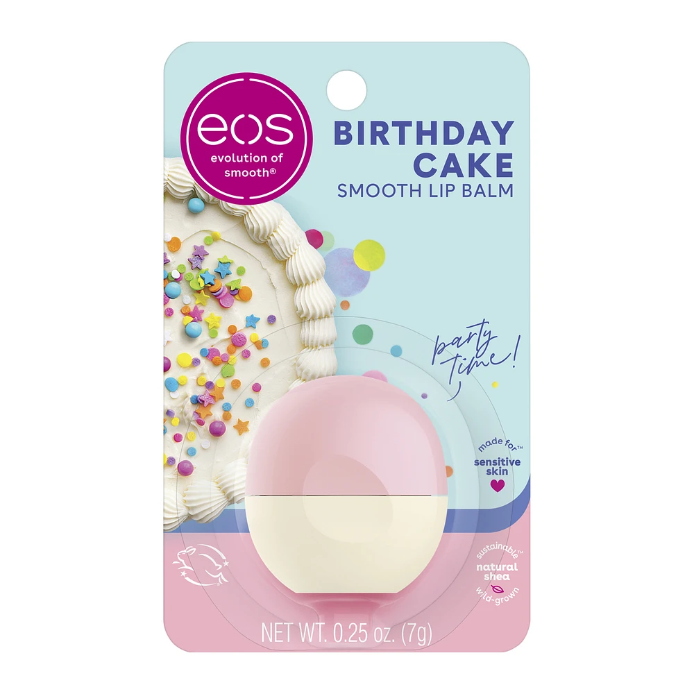 eos® birthday cake smooth lip balm sphere 0.25oz