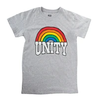 'unity' rainbow graphic tee