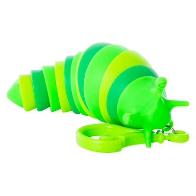 fidget slug sensory toy clip