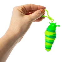 fidget slug sensory toy clip