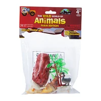 12-piece animal figures playset