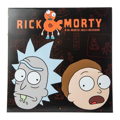 rick and morty™ 16-month 2023 wall calendar