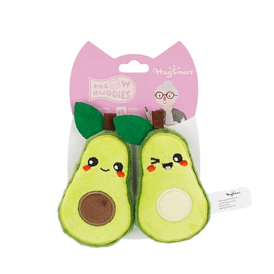 avocado cat toy 2-pack