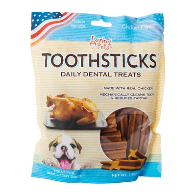 loving pets® toothsticks™ daily dental treats for small/toy dogs 13 oz