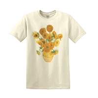 van gogh sunflowers graphic tee