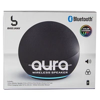 aura round LED wireless bluetooth® speaker