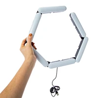 modular multicolor ring light with tripod phone holder