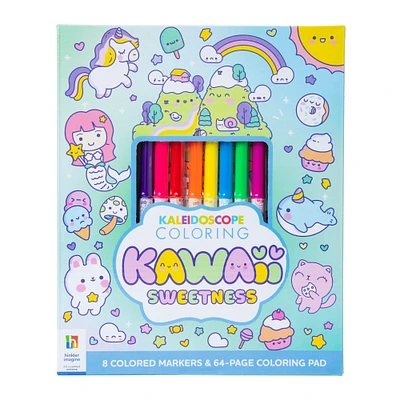 kaleidoscope kawaii sweetness coloring kit