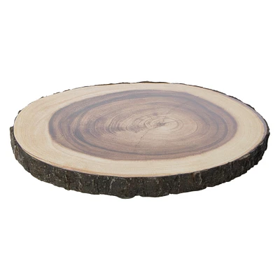 decorative wood tree stump board 12in
