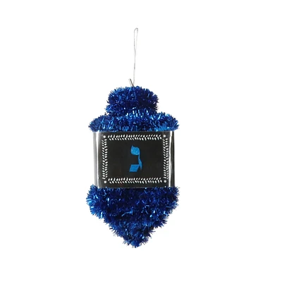 hanging tinsel hanukkah dreidel