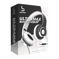 ultramax foldable wired headphones with mic