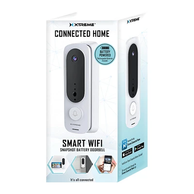 connected home smart wi-fi snapshot camera battery doorbell