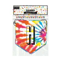 happy birthday tie dye banner 8ft