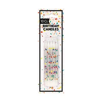 confetti birthday candles 10-count