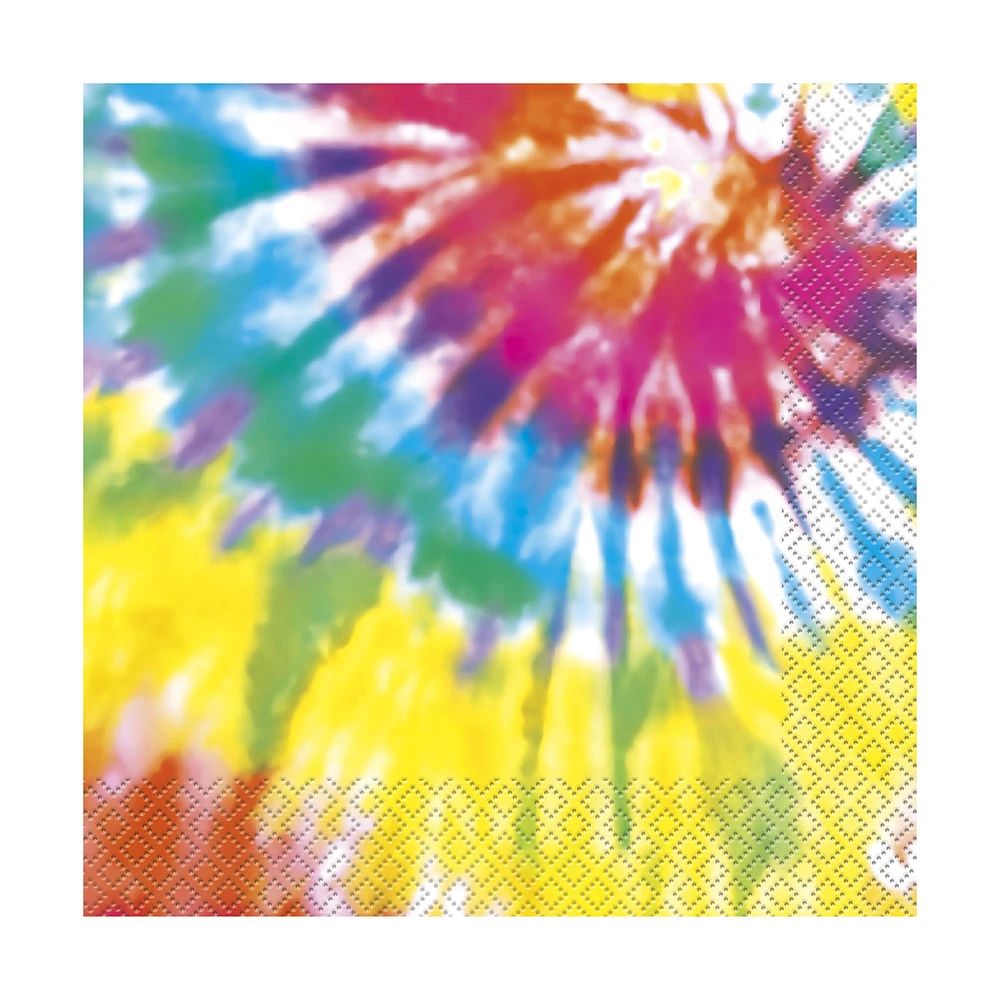 tie dye paper napkins 16-count