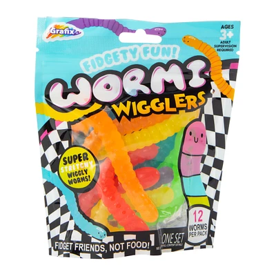 wormi wigglers fidget toys 12-pack