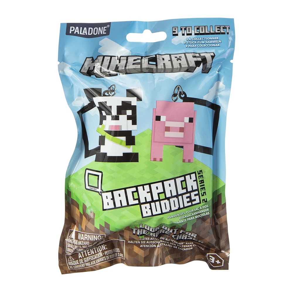 minecraft™ backpack buddies series 2 blind bag toy clip-on