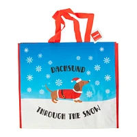 reusable holiday shopper bag 20.5in x 17.7in