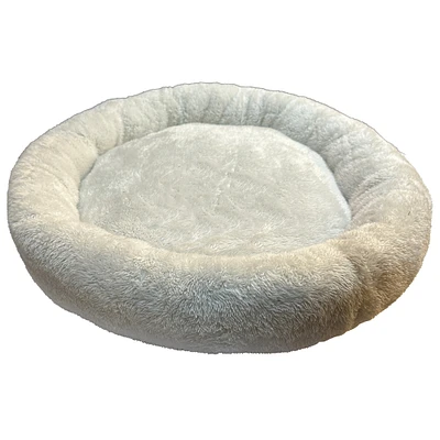 plush round pet bed 20in