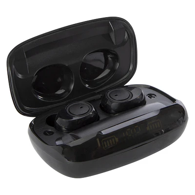 extreme bluetooth® earbuds with mic & digital display