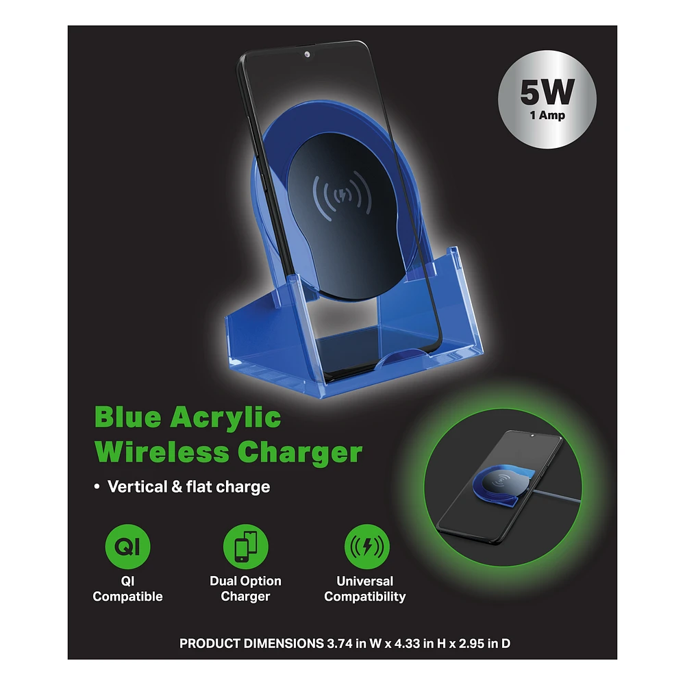 5W acrylic wireless charger