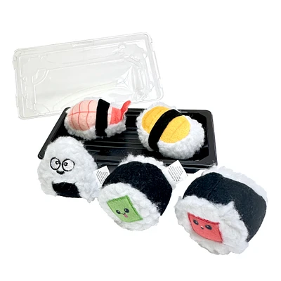 plush sushi cat toys 5-pack