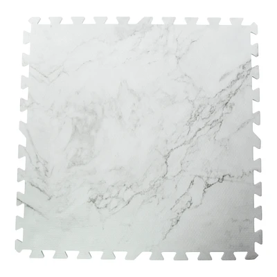 marble interlocking foam floor mat tile 24in x 24in